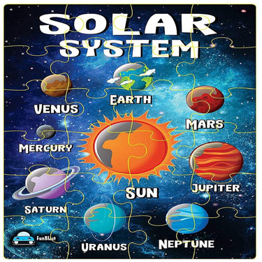 GalaxyQuest | Découvrez l'univers - Puzzle système solaire en bois pour enfants